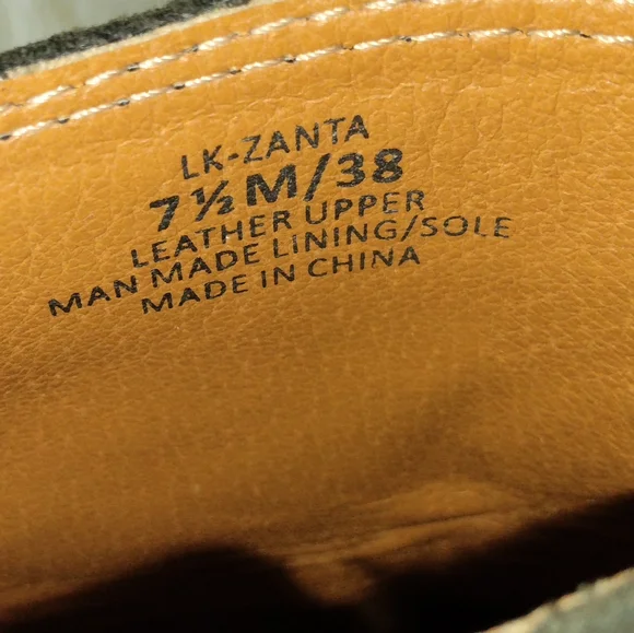 Lucky Brand Zanta Leather Wedge Pull On Ankle Booties Size 7.5 - Picture 12 of 12